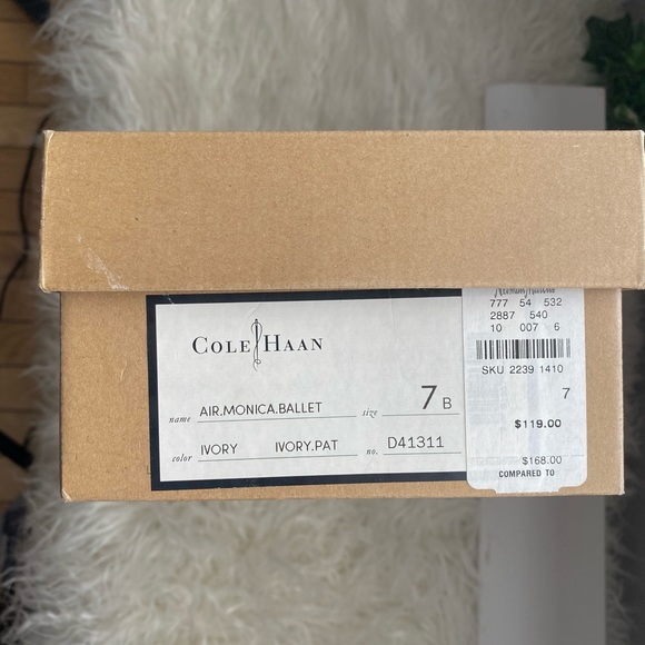 Cole Haan Cream Ballet Flats - Picture 10 of 10